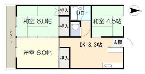 横山コーポ 202号室